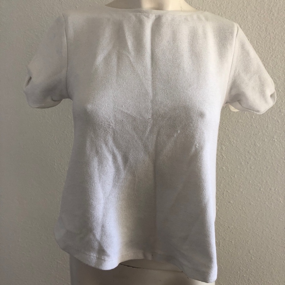White Zara tee